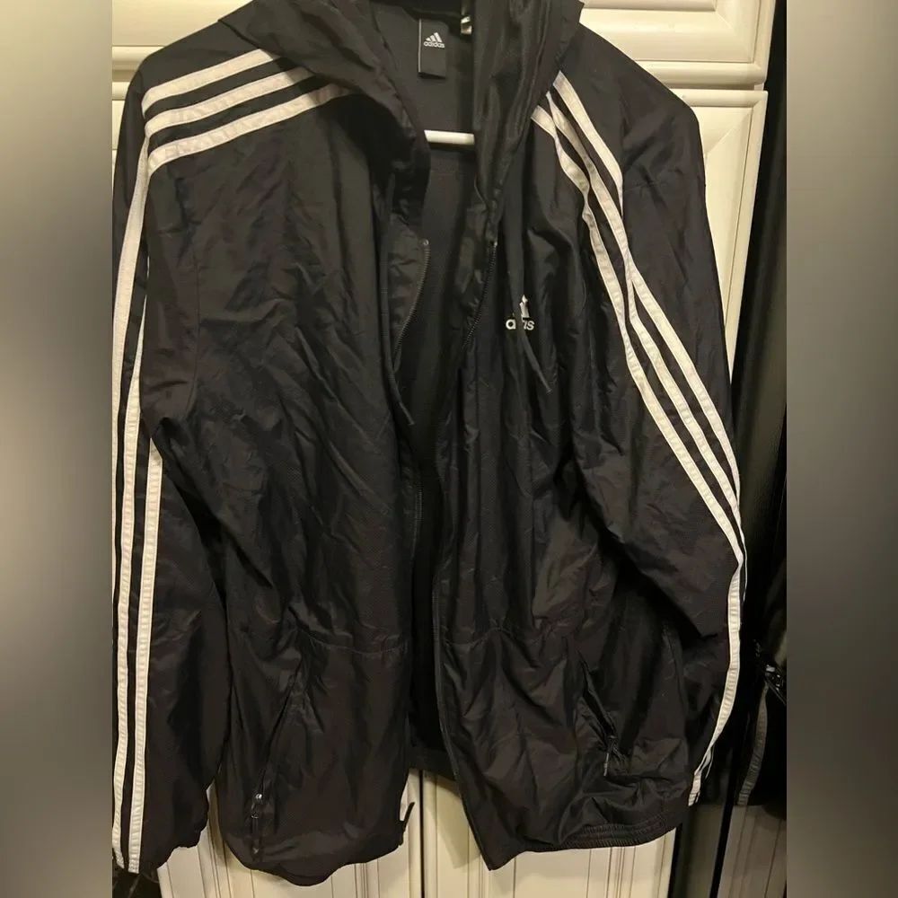 Adidas Men's Hoodie I Am Sport Gameday Or Any Day Black Lightweight Jacket XLT